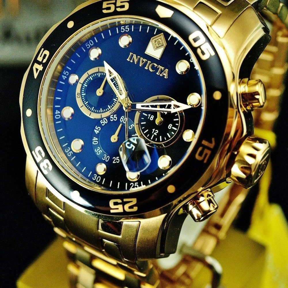 nvicta 18kt 48mm Professional Diver Men's Watch
